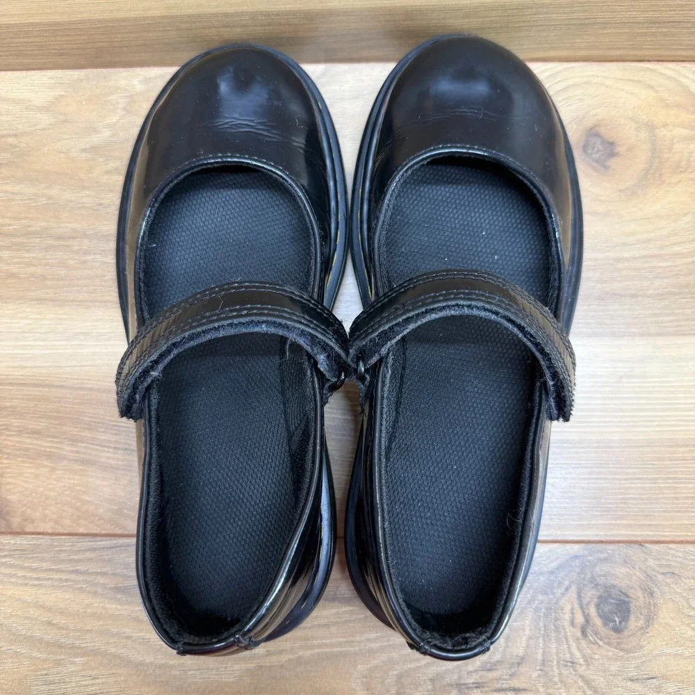 Dr Martens Maccy Mary Janes Girls Size 2 Black Patent Leather Flats